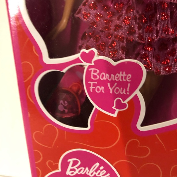Barbie Valentine Wishes Blonde Barrette For U Grocery Exclusive Doll c. 2009 NIB - Picture 5 of 17